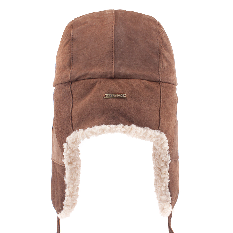 Шапка-Ушанка Stetson - Bomber Cap Waxed Pigskin (brown) Шапка-Ушанка Stetson - Bomber Cap Waxed Pigskin (brown)