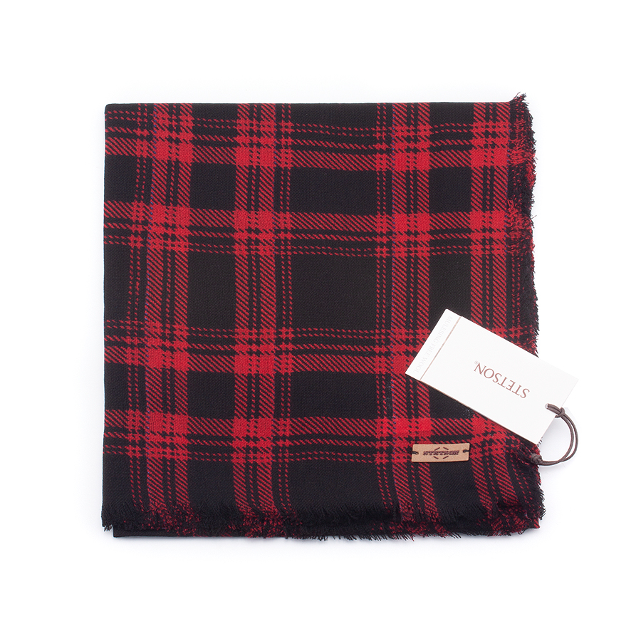 Шарф Stetson - Scarf Shadow Plaid (black red) Шарф Stetson - Scarf Shadow Plaid (black red)
