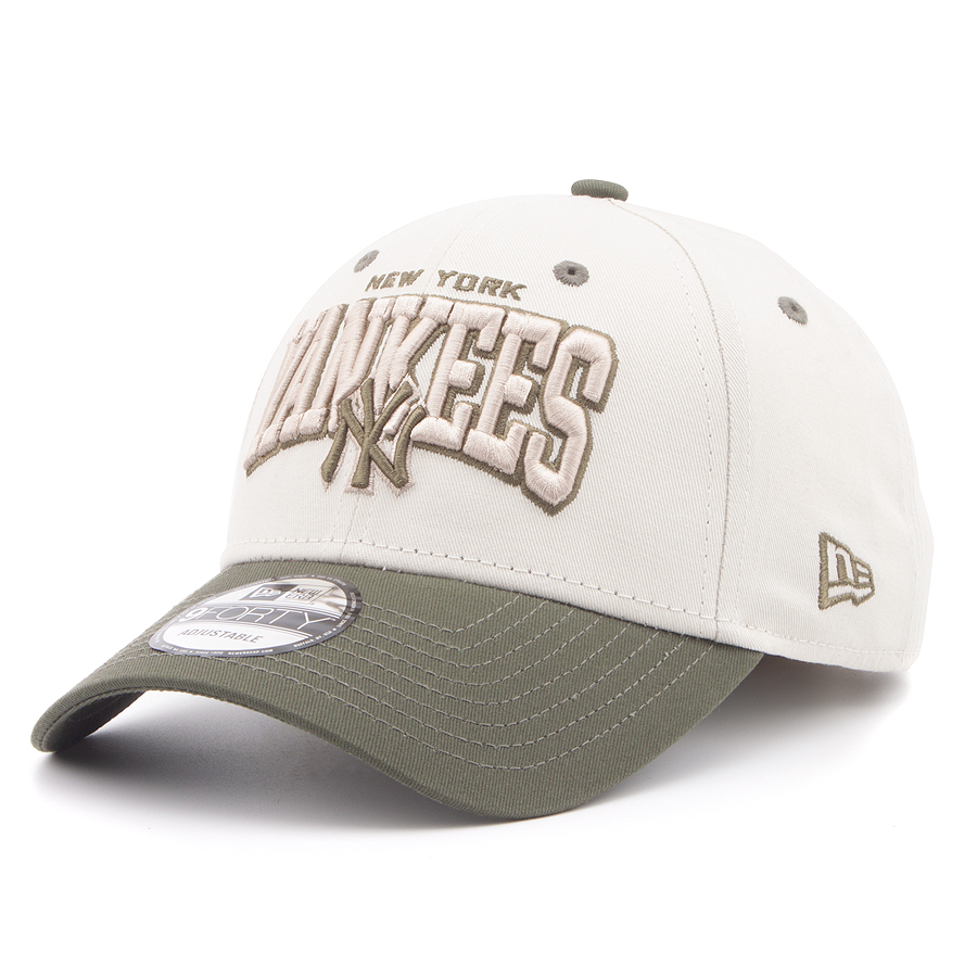 Бейсболка New Era - 9FORTY MLB New York Yankees (cream olive)