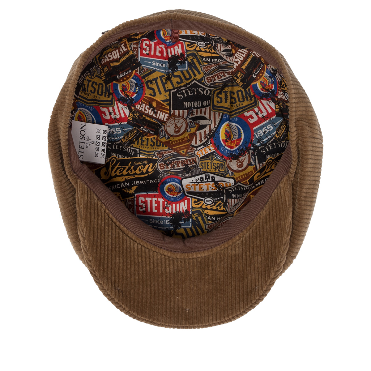 Кепка Stetson - 8-Panel Cap Corduroy Garage Theme (biege)