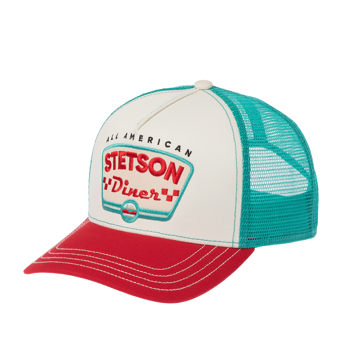 Бейсболка Stetson - Stetson Diner (cream/red)