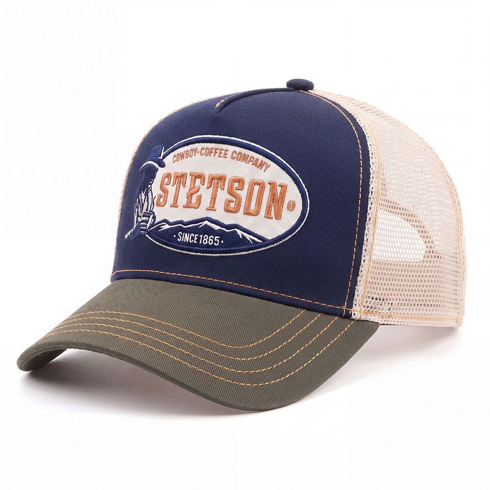 Бейсболка Stetson - Cowboy Coffee (navy/olive)