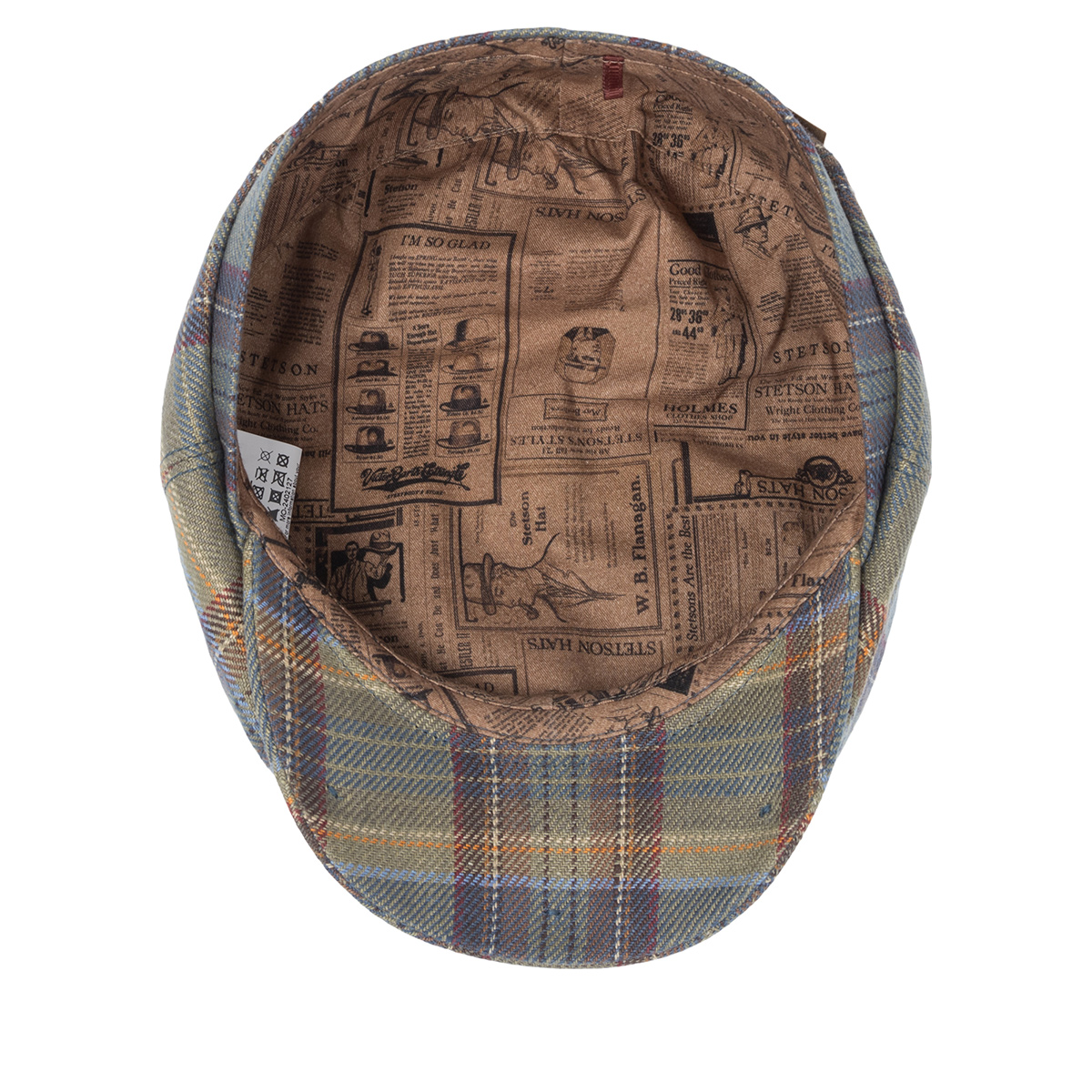 Кепка Stetson - Hatteras Linen Check (blue/grey)