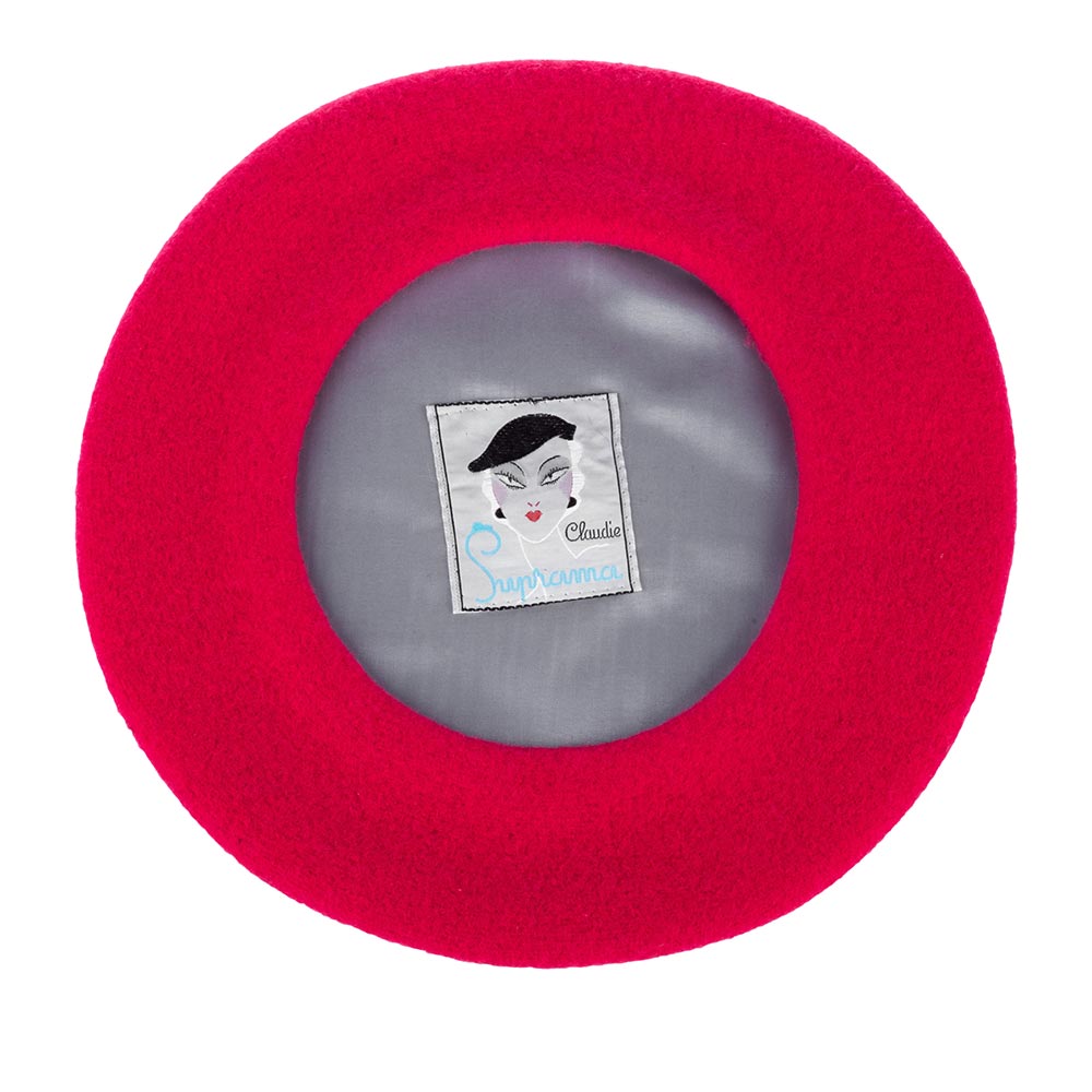 Берет Le Beret Francais - Vintage Claudie (fuschia pink)
