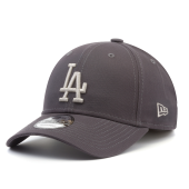 Бейсболка New Era - Los Angeles Dodgers League Essential 9Forty Adjustable (dark grey/silver)