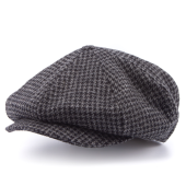 Кепка Laird Hatters - Houndstooth Big Baker Boy (grey)