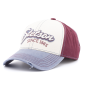 Бейсболка Stetson - Vintage Distressed (white/blue/maroon)