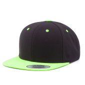 Бейсболка Flexfit - 6089MT Classic Snapback (black/neongreen)
