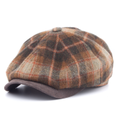 Кепка Stetson - Hatteras Lambswool Check (brown/biege)