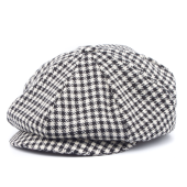 Кепка Laird Hatters - Houndstooth Big Baker Boy (black/white)