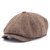 Кепка Lierys - 8-Panel Wool Flat Cap (brown)