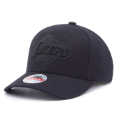 Бейсболка Mitchell & Ness - Los Angeles Lakers Black On Black Redline Snapback