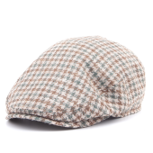Кепка Stetson - Kent Houndstooth Check Silk/Virgin Wool (light brown)