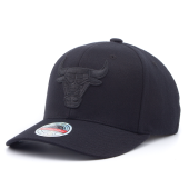 Бейсболка Mitchell & Ness - Chicago Bulls BLack Logo Classic Redline