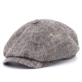 Кепка Stetson - Hatteras Silk/Linen Herringbone (grey)