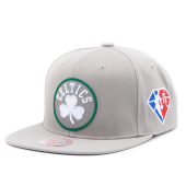 Бейсболка Mitchell & Ness - Boston Celtics 75th Silver Snapback