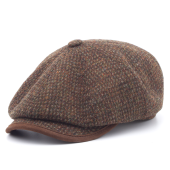 Кепка Stetson - Hatteras Virgin Wool Harris Tweed (biege/olive)