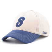 Бейсболка Stetson - Baseball Cap Retro 'S' (white/navy)