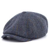 Кепка Stetson - Hatteras Herringbone Virgin Wool (navy)