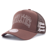 Бейсболка Mitchell & Ness - M&N Branded Athletics Trucker Snapback (brown)