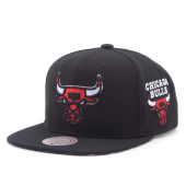 Бейсболка Mitchell & Ness - Stripes Snapback NBA Chicago Bulls (black)