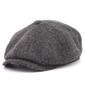 Кепка Stetson - Hatteras Herringbone Harris Tweed Garage Theme (black/olive)
