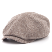 Кепка Stetson - Hatteras Herringbone Sustainable Undyed Wool (brown/beige)