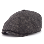 Кепка Stetson - 6-Panel Cap Wool (black/beige)