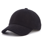 Бейсболка Stetson - Wide-Wale Corduroy Cap (black)