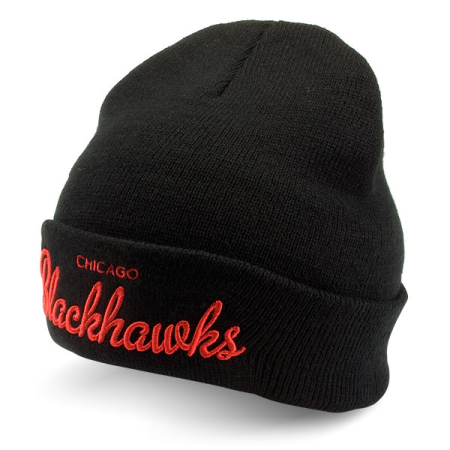 Шапка Mitchell & Ness Nhl Chicago Blackhawks Script Cuff - купить в ...