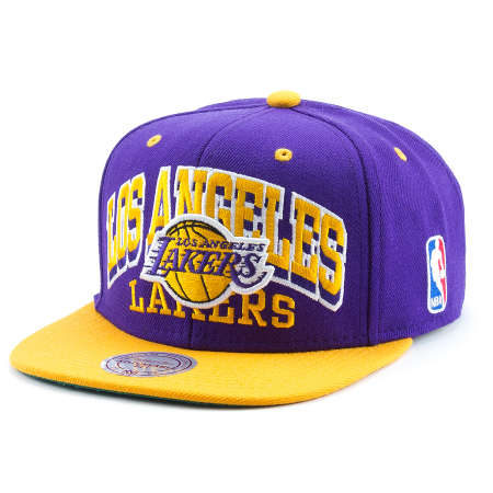 Mitchell & Ness Los Angeles Lakers HWC INTL226 2 Tone Team Arch Snapback cap Kappe Basecap 