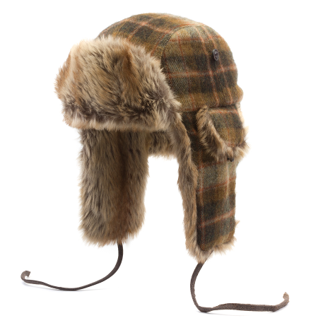 Stetson Bomber Cap Lambswool Check 
