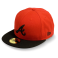 Бейсболка New Era - Atlanta Braves MLB Basic Contrast Visor (scarlet/black) 59FIFTY