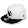 Бейсболка New Era - New York Yankees MLB Basic Contrast Visor (white/black) 59FIFTY