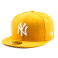 Бейсболка New Era - New York Yankees Basic (gold/white) 59FIFTY