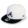 Бейсболка New Era - Atlanta Braves Basic Contrast Visor (white/black) 59FIFTY
