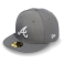 Бейсболка New Era - Atlanta Braves Basic (storm gray/white) 59FIFTY
