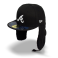 Бейсболка-Ушанка New Era - Atlanta Braves DWR Basic Dog Ear (black/white) 59FIFTY