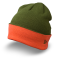 Шапка New Era - Two Bar Knit (rifle green/orange)
