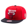 Бейсболка Mitchell & Ness - Chicago Bulls Red Crown Black Visor Snapback