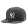 Бейсболка '47 Brand - New York Yankees No Shot Snapback (charcoal/white)