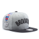Бейсболка Mitchell & Ness - Brooklyn Nets Team Logo History Snapback (grey/black)