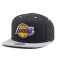 Бейсболка Mitchell & Ness - Los Angeles Lakers Grey Cord Visor Strapback