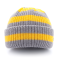 Шапка Hammaburg - Beanie Stripes Wool/Acrylic (grey/yellow)