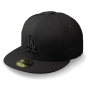 Бейсболка New Era - Los Angeles Dodgers Black on Black 59FIFTY