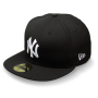 Бейсболка New Era - New York Yankees Basic (black/white) 59FIFTY