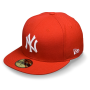 Бейсболка New Era - New York Yankees Basic (scarlet/white) 59FIFTY