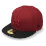 Бейсболка New Era - New York Yankees Pop Tonal (cardinal/black) 59FIFTY