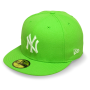 Бейсболка New Era - New York Yankees Basic (lime/white) 59FIFTY