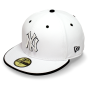 Бейсболка New Era - New York Yankees Overlock (white) 59FIFTY